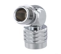 Gdfnmogo Adaptateur pivotant de plongée pour raccord de tuyau au régulateur 2ème étage, rotation à 360°, laiton de qualité marine, chromé, 90°/110° (110°)
