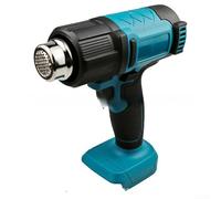 Gdfnmogo Air chaud sans fil alimenté par batterie 21 V avec écran LCD, température réglable et réglage du flux d'air, 5 buses en acier inoxydable pour projets de bricolage à la maison