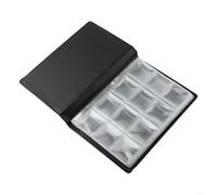 Gdfnmogo Album de collection de pièces de monnaie en PVC avec 120 pochettes pour collectionneurs, 10 pages, livre de présentation compact pour médailles, jetons et pièces commémoratives, organiseur de