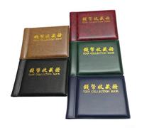 Gdfnmogo Album de rangement pour 60 pièces de monnaie, jetons, médaillons et badges - Livre de poche de 10 pages avec options de couleur aléatoire (aléatoire)