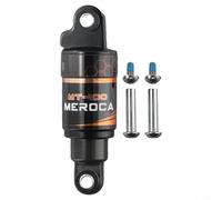 Gdfnmogo Amortisseur arrière à ressort à huile pour VTT - Alliage d'aluminium, voyage 120/150/165/190 mm, léger et réduction du bruit, noir (bagues de 24 mm) (125 mm x 385,6 kg)