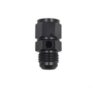 Gdfnmogo AN Adaptateur de capteur de pression de carburant évasé femelle vers mâle pour tuyau d'huile automobile - Alliage d'aluminium, noir, compatible avec les raccords AN4/AN6/AN8/AN10/AN12 (MG29