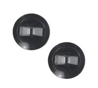 Gdfnmogo Anchor Lot de 2 raccords de corde, boucle de sécurité pour bateau gonflable, œillets en PVC pour canoë et rafting, noir