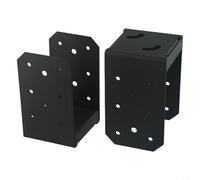 Gdfnmogo Ancre de poteau réglable de 10,2 x 10,2 cm en acier galvanisé avec revêtement antirouille pour poteaux en bois de 8,9 x 8,9 cm, support de terrasse en béton ou en bois, clôture, pergola