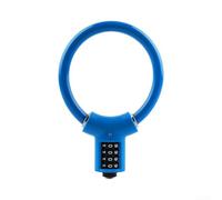 Gdfnmogo Antivol portable en U avec mot de passe réinitialisable à 4 chiffres, fonctionnement sans clé pour une construction rapide en acier et en alliage de zinc pour la sécurité extérieure (bleu)