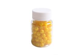 Gdfnmogo Appât flottant en gel de silicone, 8 mm, perles de pêche flottantes de 10 mm, saveur maïs, appât souple durable pour la pêche en eau douce (flacon de 8 mm)