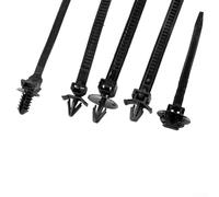 Gdfnmogo Attaches de câble automobiles pour câblage de voiture - Lot de 100 attaches de harnais en nylon de tailles mixtes (4,8 x 185 mm, 8,2 x 155 mm, 7,8 x 150 mm, 7,8 x 115 mm, 5 x 70 mm)