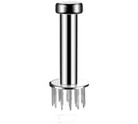 Gdfnmogo Attendrisseur de viande en acier inoxydable 304, avec différents nombres d'aiguilles, pour décomposer les fibres de viande et améliorer l'absorption des saveurs (rond - 19 broches)