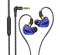 Gdfnmogo Audio Excellence Casque filaire avec micro Idéal pour la communication mains dans les environnements de sport ou de jeu Bleu