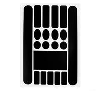 Gdfnmogo Autocollant de protection pour cadre de vélo et VTT - Film de protection avec rainure de guidage d'air pour éviter les rayures et nous (noir mat)