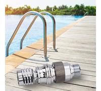 Gdfnmogo Avoir un régulateur de scène autobloquant pour plongée sous-marine - Adaptateur de deuxième connexion argenté rapide pour plongée Face Co