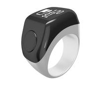 Gdfnmogo Bague Tasbih intelligente avec fonctionnalités avancées, y compris des alertes de vibration pour améliorer votre expérience de prière (blanc)