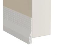 Gdfnmogo Bande de butée de porte inférieure ondulée pour interstices - Joint de porte insonorisé résistant aux intempéries avec substance TPE 100 x 4,5 cm pour la maison, le bureau, le lit (blanc)
