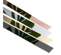 Gdfnmogo Bande de colombe en acier inoxydable pour plafond et mur dans Livi Roo et hôtels Noir 25 mm x 5 m