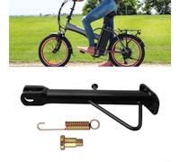 Gdfnmogo Béquille latérale électrique pour roues de 35,6 à 50,8 cm en alliage d'aluminium variable, béquille unique, compatible avec vélos électriques Plus Elec (20 cm)