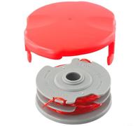 Gdfnmogo Bobine à double alimentation automatique avec couvercle de bobine compatible avec les tondeuses Flymo Contour, Mini Trim, Multi Trim, Power Trim Series, ABS durable