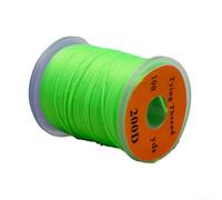 Gdfnmogo Bobine de fil fluorescent 200D de 91,4 m pour hameçons de pêche à la mouche, matériau en nylon compatible avec la norme S (vert)