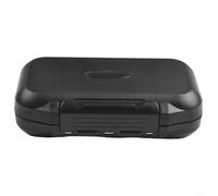 Gdfnmogo Boîte de rangement double face étanche pour pêche à la mouche avec joint en silicone, plastique et étui pour leurres EVA pour mouches sèches et hameçons, fermeture sécurisée