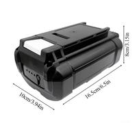 Gdfnmogo Boîtier en plastique pour batterie au lithium 40 V avec circuit de protection pour outil compatible, peut contenir 20 cellules Li-ion, boîtier ABS, vert, 16,5 x 10 x 8 cm