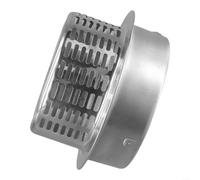 Gdfnmogo Bouchon de cheminée en acier inoxydable avec installation murale extérieure, sortie d'air et fixation à ressort ardillon (190 mm)