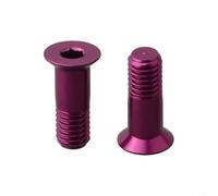 Gdfnmogo Boulon de guidage de roue de dérailleur arrière en alliage d'aluminium pour vis de tension de roue jockey - M5 × 14,2 mm, couple 3-4 N.M, compatible avec (violet)