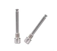 Gdfnmogo Boulons de frein à disque de vélo, inserts filetés pour construction en alliage avec outil hexagonal de 3 mm, performance durable, compatible avec filetage (argenté)