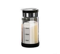 Gdfnmogo Bouteille d'assaisonnement en verre pour cuisine - Pot à épices de qualité alimentaire de 250 ml et 350 ml avec distribution de précision, quantité contrôlable, Sto compact (couvercle noir