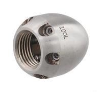 Gdfnmogo Buse d'égout haute pression en acier inoxydable pour déboucher les canalisations - Tête rotative à 360 °, pulvérisation avant et arrière, compatible avec les nettoyeurs haute pression - 50 L