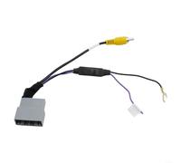Gdfnmogo Câble adaptateur caméra de recul 24 broches pour véhicules, boîtier ABS noir, DC 12 V, faisceau de recul 24 broches pour installation directe derrière radio