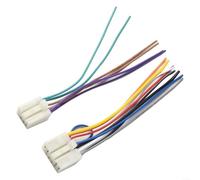 Gdfnmogo Câble adaptateur de faisceau de fils stéréo de voiture de rechange pour câble de cuivre ABS 12 V avec propriétés anti-usure et non déformation