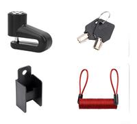 Gdfnmogo Câble de verrouillage universel pour casque de moto, rappel de sécurité de frein à disque, câble métallique à ressort antivol, sangle étanche pour casque de vélo, cordon de sécurité portable