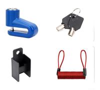 Gdfnmogo Câble de verrouillage universel pour casque de moto, rappel de sécurité de frein à disque, câble métallique à ressort antivol, sangle étanche pour casque de vélo, cordon de sécurité portable