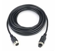 Gdfnmogo Câble d'extension vidéo à 4 conducteurs pour caméras moniteurs enregistreurs 10/0,10 BC+AL avec gaine en PVC 60P 300 V Noir 10 m