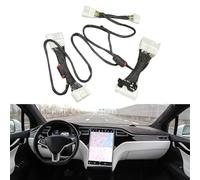 Gdfnmogo Câble d'interface audio: Faisceau d'activation de haut-parleur de voiture 8 broches vers 14 broches avec condensateur, construction ABS, 12 V - Compatible avec modèle 3/Y/S/X (2021)