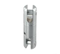 Gdfnmogo Câble pivotant en alliage d'acier pour câble 1T, 3T, 5T, connecteur de roulement à billes, transmission et outil de traction de câble souterrain, 1 paquet (1T)