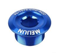 Gdfnmogo Cache-boulon de bras fissuré, fabriqué en alliage d'aluminium 7075, pour traitement CNC, 20 mm de diamètre, pour pédaliers XT FC-4500 FC-5600, compatible avec (20 mm bleu)