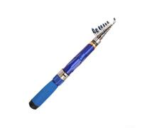 Gdfnmogo Canne à pêche super courte avec moulinet télescopique en fibre de verre pour pêche en eau salée et en bateau, longueur rétractable compacte de 38 cm, (1,9)