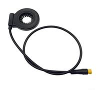 Gdfnmogo Capteur PAS de vélo électrique 12 aimants, système d'assistance à la pédale en alliage, capteur de vitesse avec connecteur SM 3 broches pour booster d'impulsion de vélo électrique