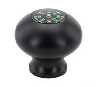 Gdfnmogo Capuchon de tête de bâton de randonnée avec boussole intégrée, interface filetée 3/8-16 pour manche de bâton de randonnée, poignée sphérique pour plus de confort