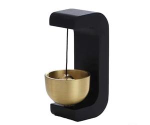 Gdfnmogo Carillon magnétique de porte fait à la main avec cuivre pur pour anneau pour carillon de brise, ornement décoratif d'entrée et aimant de réfrigérateur - Décoration de jardin, (D)