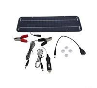 Gdfnmogo Chargeur de batterie portable USB 12 V 30 W pour voiture, bateau, caravane et utilisation en extérieur avec silicone monocristallin et design étanche