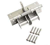 Gdfnmogo Charnières de porte à fermeture automatique pour la maison et le jardin | Butée automatique hydraulique | Ferme-sourdine à vitesse réglable | Compatible avec le bois (doré)