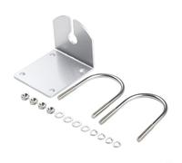 Gdfnmogo Collier de serrage en L pour montage sur mât, support de mâchoire en métal robuste compatible avec les antennes extérieures de 1,8 à 2,28 cm, convient pour