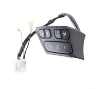 Gdfnmogo Commutateur de contrôle du volume audio de voiture, bouton de volant multimédia côté gauche, pour 3 2004-2009, 5 2005-2010 ABS noir 153769