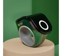 Gdfnmogo Compteur de doigt électronique pour bague, 12 g pour ABS ultra léger avec batterie rechargeable de 120 mAh et double écran LCD pour tricot, crochet, comptage (vert)