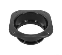Gdfnmogo Connecteur à bride carrée à ronde pour connexion de conduit de ventilation, raccord de tuyau en plastique PP avec résistance à haute pression, sortie d'entrée d'air murale (125 mm)