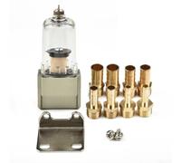 Gdfnmogo Connecteur moteur 6 mm/8 mm/10 mm/12 mm Tubes de capture et réservoir avec support de camion Séparateur d'huile pour montage automobile Carter Ventila