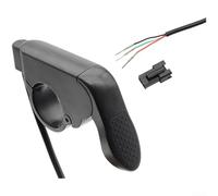 Gdfnmogo Contrôleur d'accélérateur de vélo électrique avec connexion à 3 fils pour scooter, compatible avec guidon gauche ou droit, câble de 1,65 m, ABS noir (plate-forme publique)