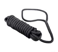 Gdfnmogo Corde d'amarrage double en nylon pour ligne d'ancrage Fender Line Anchor Rigging Résistance à la traction de 2721,6 kg Noir 0,9 cm