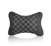 Gdfnmogo Coussin de nuque pour appuie-tête de voiture avec extérieur en cuir givré et rembourrage en coton PP pour un soutien ergonomique de la conduite - Convient à la plupart des véhicules (blanc)